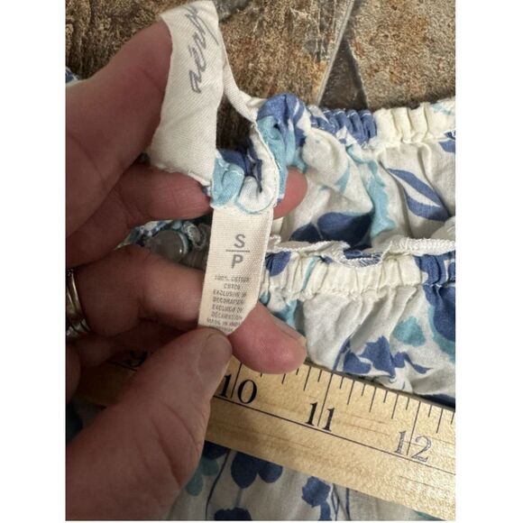 Aeropostale White Floral Babydoll Top Small Y2K Boho - Picture 4 of 10